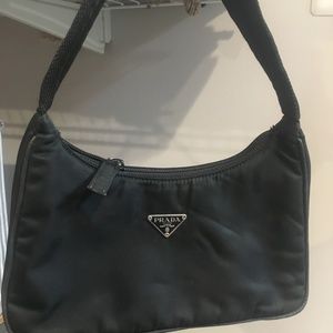 Well-loved Small Prada Hand Bag